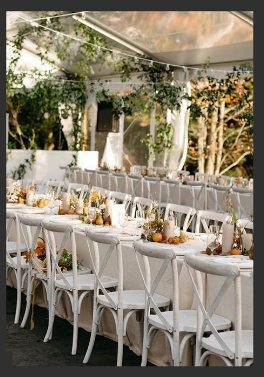 White Crossback Chair